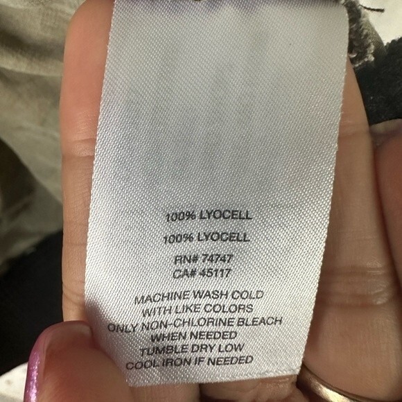 Natural Reflections Camo Chambray Like Ribbed Knit Trim Bomber Jacket Pockets S - Picture 9 of 10